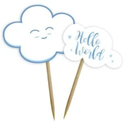 Prikkers Hello World Blauw (24 Stuks)