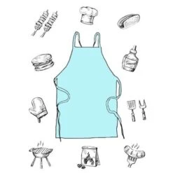 Wegwerp Schort 3-Delig Blauw