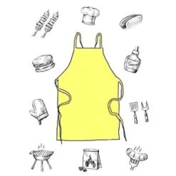 Wegwerp Schort Geel (3st)