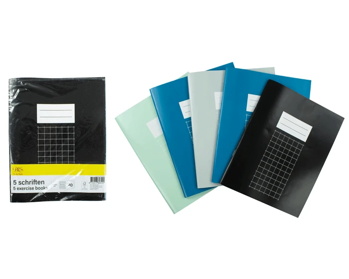 Schriften A5 Geruit (5st)