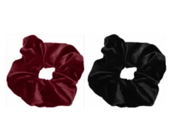 Scrunchie Haarelastiek Rood & Zwart (2st)