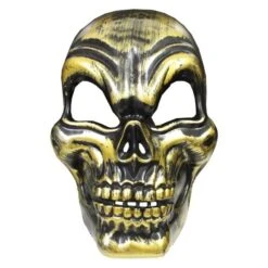 Skull Head Masker Goud