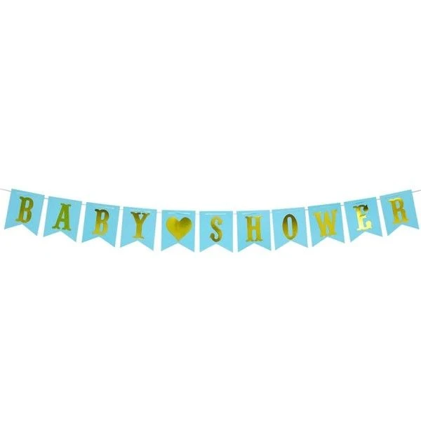 Slinger Babyshower Blauw & Goud