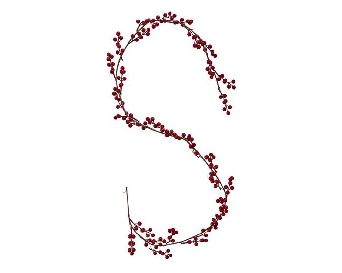 Decoratieslinger Rode Besjes Ginger Ray (1,8m) - Afbeelding 2