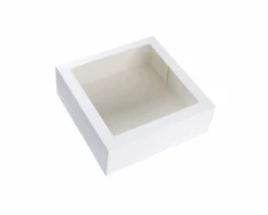 Taartdoos Met Venster Wit 26x26x12cm (2st)
