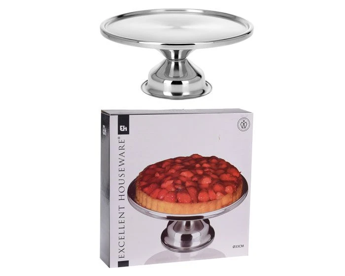 Taartplateau RVS (33cm) 3 Taartplateau RVS (33cm)