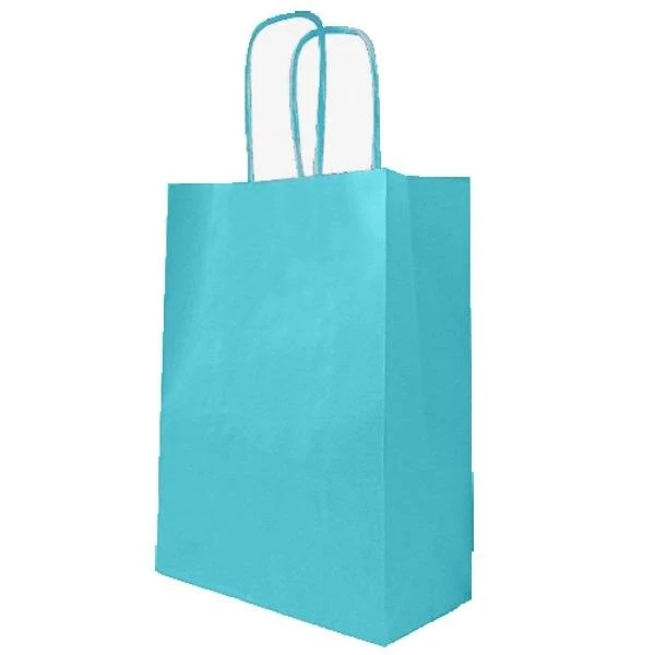 Papieren Tasje Blauw (10st)