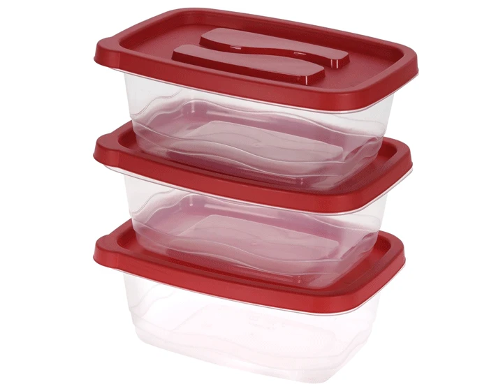 Voorraaddoosset Rood 1130ml (3st) - Afbeelding 2