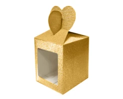 Vouwdoosje Glitter Goud (6st)