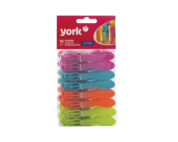 Wasknijpers Plastic York (16st)