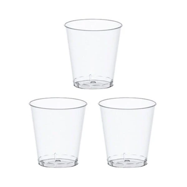 Shotglazen Plastic Transparant 3,5cl (25st)