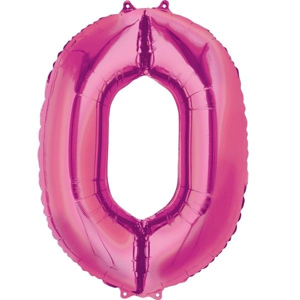 Folieballon 0 Roze XL